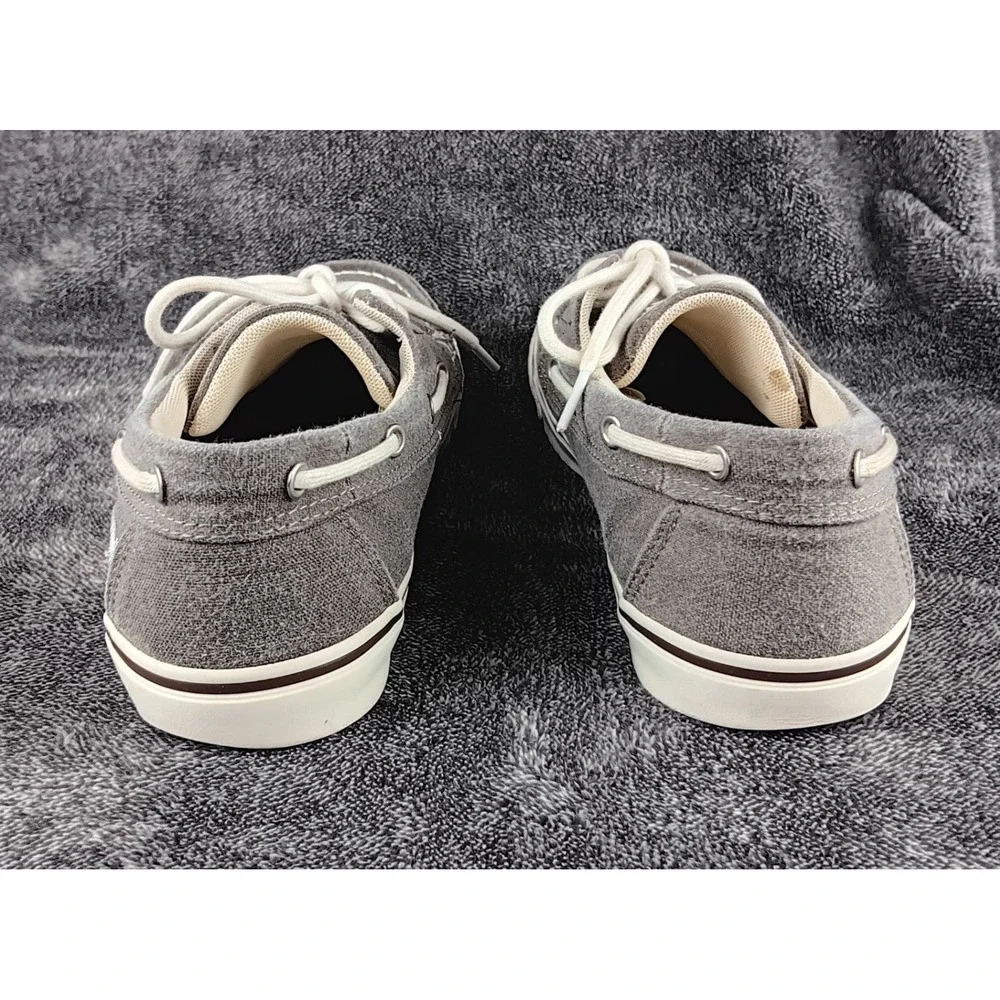 Timberland Earthkeepers Men's Grey Canvas Boat Shoes‎ Sneakers Size 8M